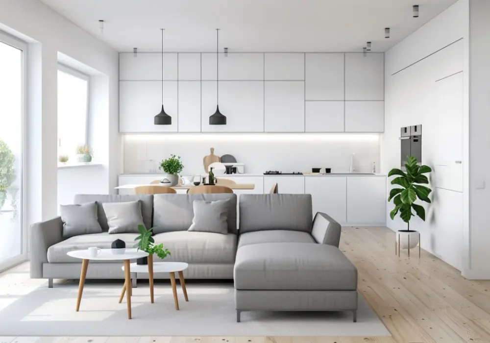 Salon z aneksem kuchennym 18 m²: jak urządzić?