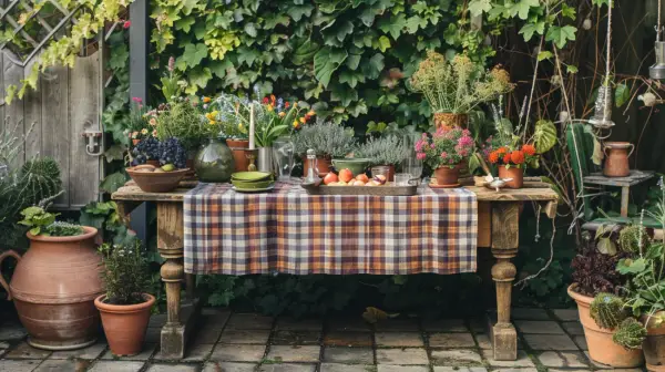 10 inspirujących pomysłów na letnie dekoracje stołu na taras